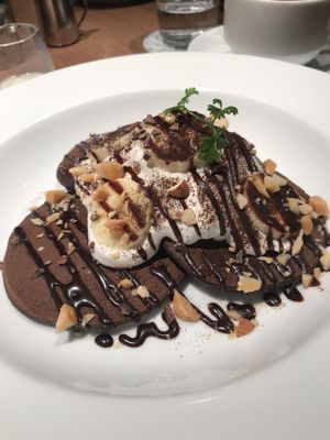 Chocolate pancake at Ko-So Cafe in Tokyo
