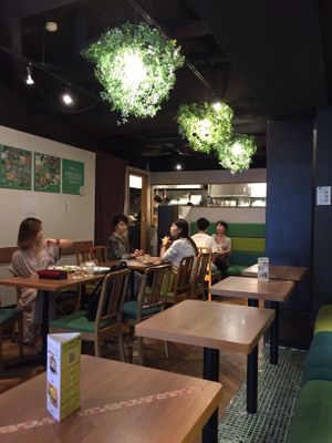 Nice and cozy ambiance. I love the plant based light decoration at Ko-So Cafe in Tokyo