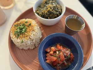 Deconstructed Lau lau  at Studio Cafe @ Yoga Under the Palms in Honolulu