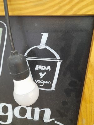 Notice at Hoa Y Bánh mì chay in Ho Chi Minh City