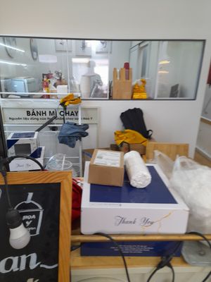 Revamping the air conditioned interior soon at Hoa Y Bánh mì chay in Ho Chi Minh City