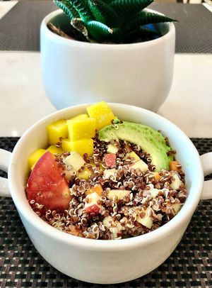 Quinoa salad at Monarch Coffee Shop in Dubai