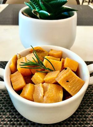 Rosemary roasted sweet potatoes  at Monarch Coffee Shop in Dubai