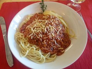 Spaghetti Bolognese at Che VEGara in Spreitenbach