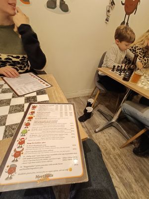 Menu at Meatballs & Pancakes in Stockholm