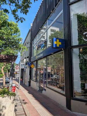 Outside at Farmashop 83 in Paysandu