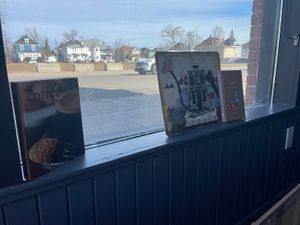 Fun little coffee books  at Epoch Chemistry Coffee House in Moncton