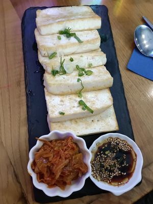 Tofu con kimchi at Danbam Korean Bar  -단밤 in Sevilla