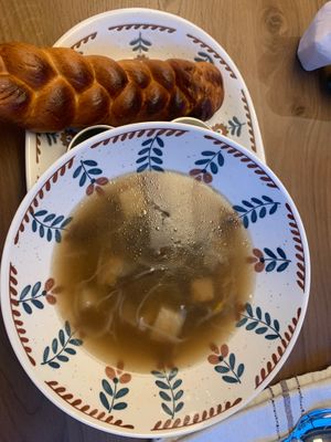 Borsch K-K(bread contains egg) at misto.cafe in Lutsk