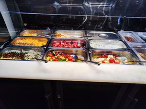 Salads at Olive Ladencafé in Zurich