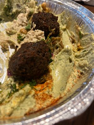 Sorry I already ate this, but the vegan hummus platter was delicious !  at Dara's Mediterranean in Manayunk