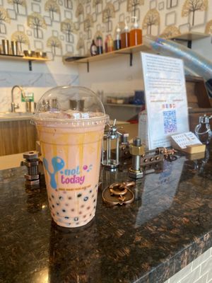 Bubble tea at Y not today in Calgary