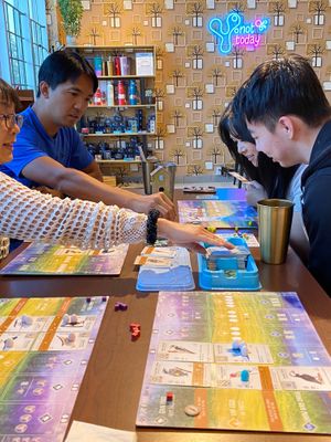 Board game at Y not today in Calgary