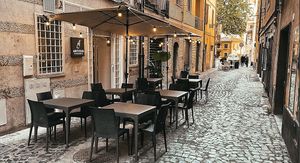 Terrace  at Antitesi in Frascati