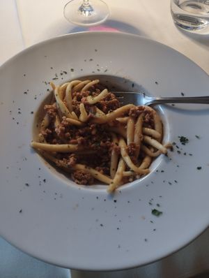 Pasta with soy goulash at Restavracija Brič in Koper