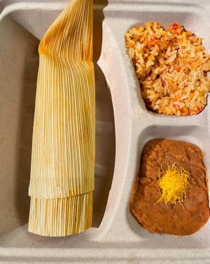 Tamale combo  at Shane's Tamales in Garden Grove