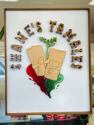 Sign  at Shane's Tamales in Garden Grove