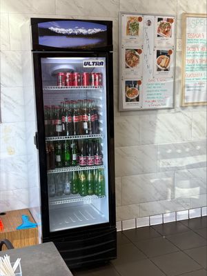 Drinks for sale at Shane's Tamales in Garden Grove