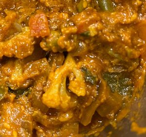 Veg Igguru - Andhra style vegetable curry at Bombay Grill in Louisville