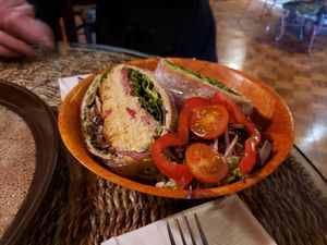 Chick Pea burger at All The Way Live in Philadelphia