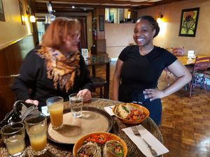 Nandi, our server was wonderful!!!! at All The Way Live in Philadelphia