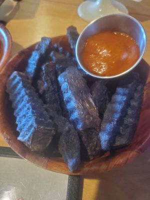 Air fries purple fries at All The Way Live in Philadelphia