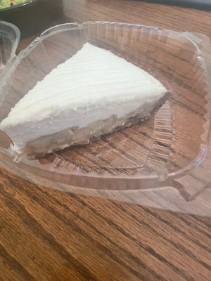 Raw baby coconut banana pie dessertt  at All The Way Live in Philadelphia