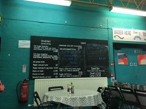 menu at Sidney Street Cafe in Manchester