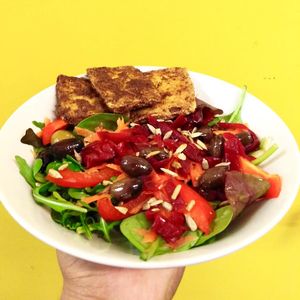 Marinated Tofu Special at Sidney Street Cafe in Manchester