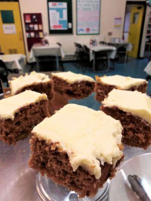 Carrot Cake at Sidney Street Cafe in Manchester