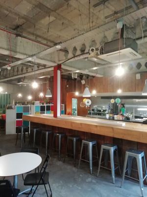 Current venue (temporary) at Sidney Street Cafe in Manchester