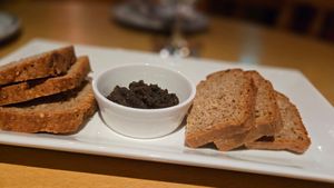 bread and tapanade at An Dun Accommodation Inis Meain - Aran Islands in Galway