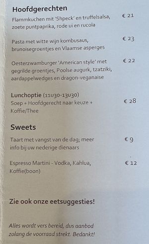   at Kosmopoliet in Bruges