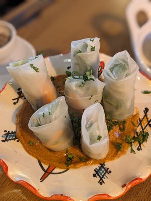 Summer rolls (or as they called them spring rolls) at Kosmopoliet in Bruges