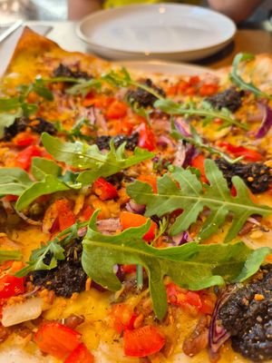 Flammkuchen is wonderful at Kosmopoliet in Bruges