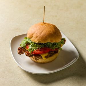 Vegan Breakfast Sandwich. Grilled tempeh, vio life cheddar, pickled red onion, lettuce, tomato, jalapeno mayo. Vegan. at Brooklyn Street Local in Detroit