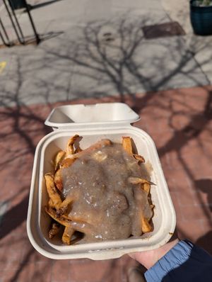 Small vegan poutine at Brooklyn Street Local in Detroit