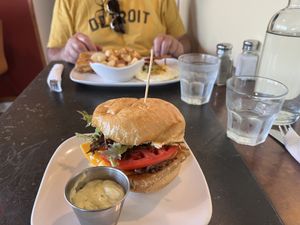 Vegan breakfast sandwich   at Brooklyn Street Local in Detroit