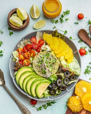 Orange Avacado Quinoa Salad   at Earth Cafe @ Churchgate in Mumbai