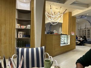 Inside the cafe  at Earth Cafe @ Churchgate in Mumbai