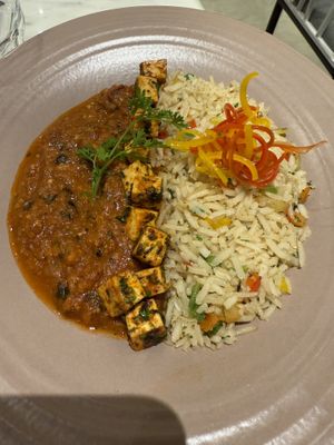 Mexican beans and tofu   at Earth Cafe @ Churchgate in Mumbai