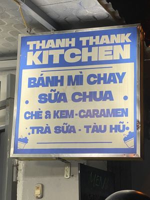 Sign out front. Can’t find address on google maps so look for sign   at Thanh Thanh Kitchen in Hanoi