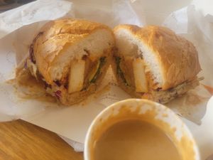 Vegan tofu banh mi #Veganuary at Noa by The Nutcracker in Mumbai