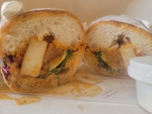 Vegan tofu banh mi #Veganuary at Noa by The Nutcracker in Mumbai