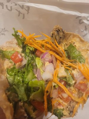 Mushroom, black bean and tofu wrap in multigrain tortilla at Flax - Healthy Living - Breach Candy in Mumbai