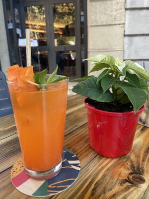 Ginger carrot #Veganuary at Vrutal - Diputació in Barcelona