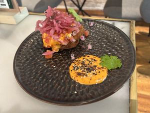 Tomates verdes fritos  at Vrutal - Diputació in Barcelona