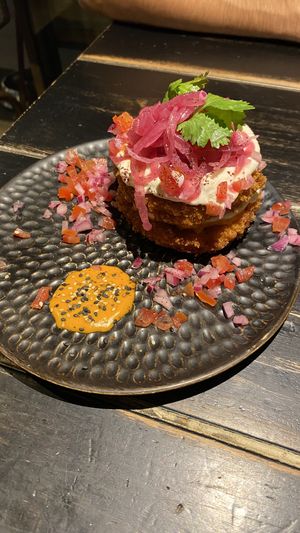 Fried tomato  at Vrutal - Diputació in Barcelona