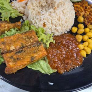 Nasi lemak at Kang Su Vegetarian 康素 - Macpherson  in Central Singapore