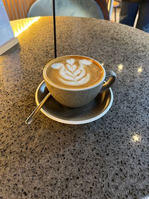 Soy latte  at Coffee Project New York in New York City